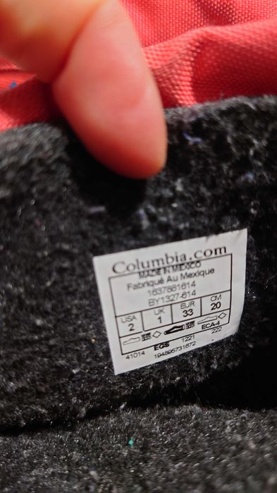 Зимові термочоботи Columbia для дівчинки, розмір 33