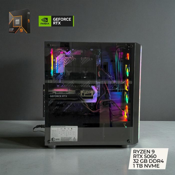 Новий топ ПК Ryzen 9 / RTX 5060 8 Gb / 32GB / SSD 1TB — 38 999 грн!