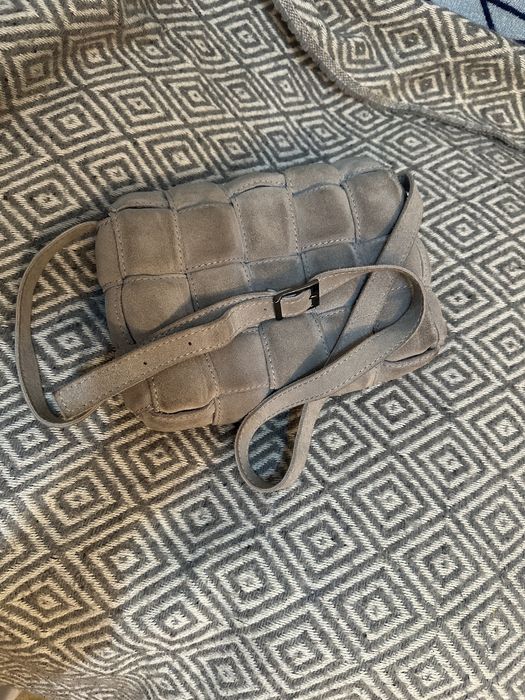 Сумка натуральна замшева під Bottega Veneta