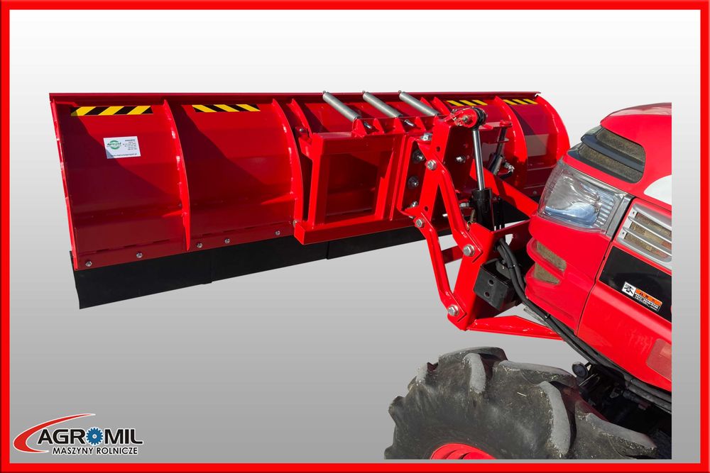 Pług do śniegu z płytą montażową do mini ciągnika  agrosped kubota, Iseki, Yanmar i Mitsubishi promocja