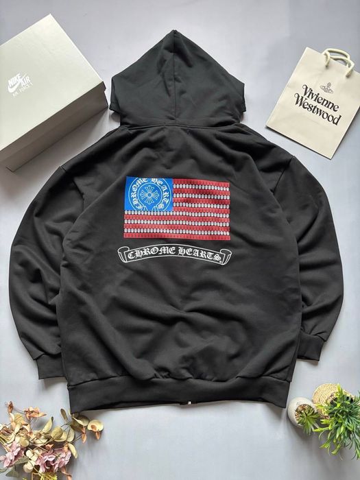 Chrome Hearts USA Flag Зіп Худі