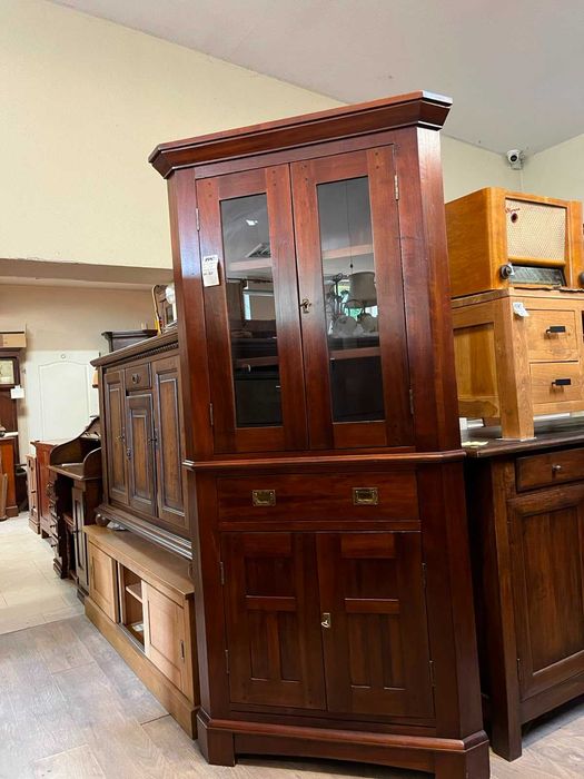 Witryna narożna drewniana klasyczna elegancka solidna masywna holenderska FV DOWÓZ