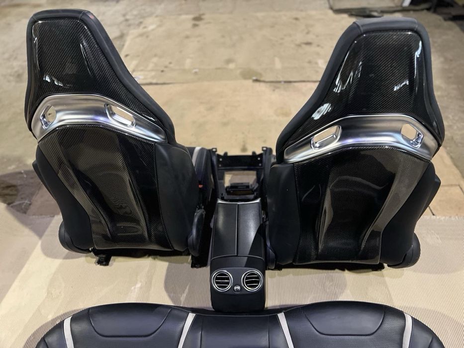 Салон сидения amg ковши carbon Мерседес GLC 253 AMG 63 C 205 E 213 EQC