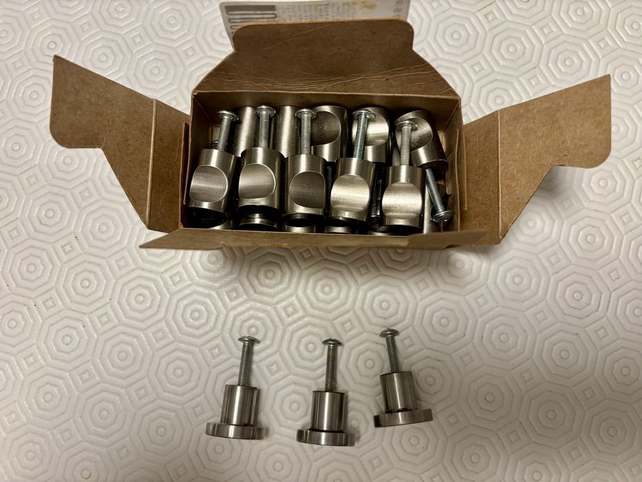 Puxadores de porta em inox escovado