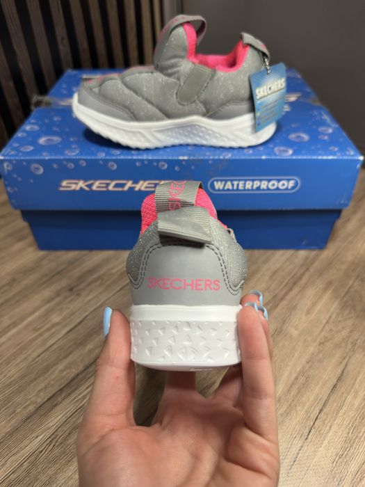Дитячі демісезоні сліпони Skechers Girls gray, 25р