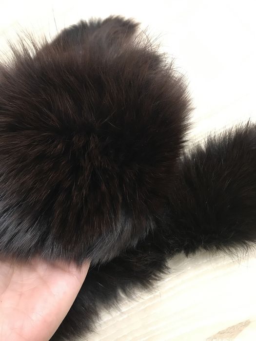 Kołnierz futrzany lis królik