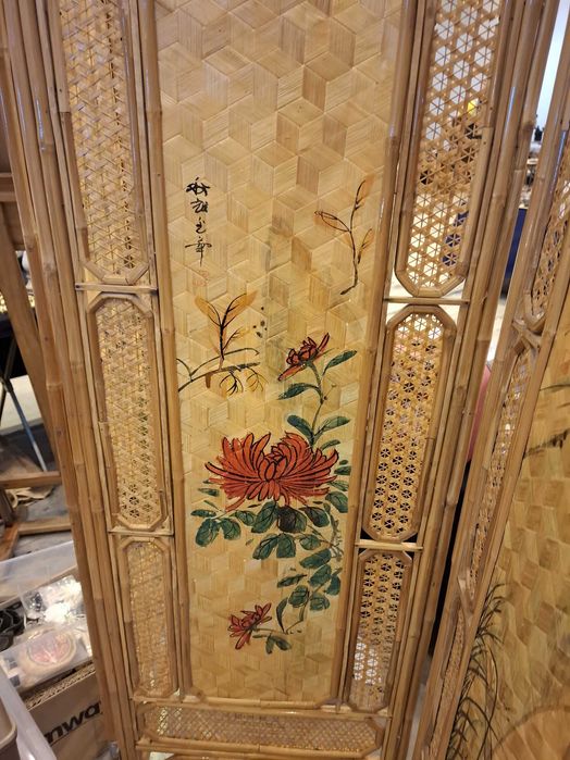 Biombo Vintage  em Bambu