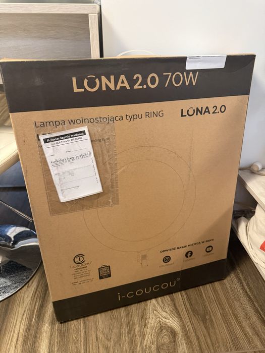 Lampa kosmstyczna luna ring 2.0 Czarna