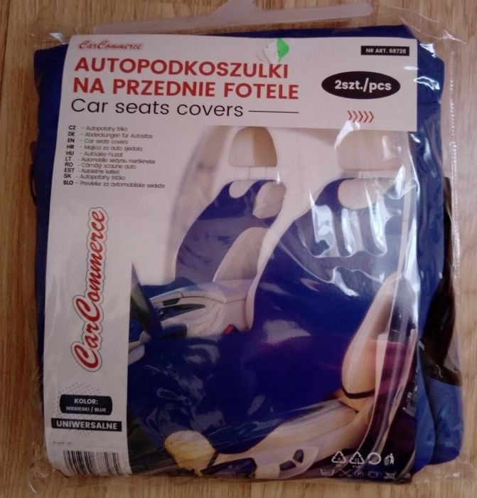 Koszulki na siedzenia CarCommerce trzy kolory nowe