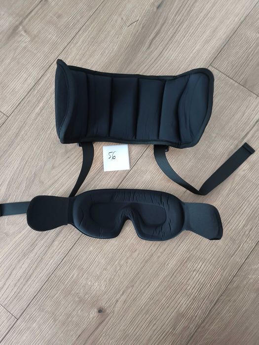 ssnh001 sarisun poduszka do samolotu auta czarna opaska na oczy