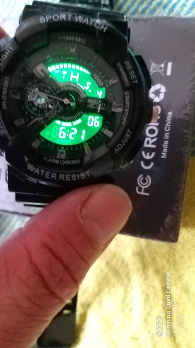 Nowy męski zegarek sportowy, 3 ATM, datownik, alarm, stoper