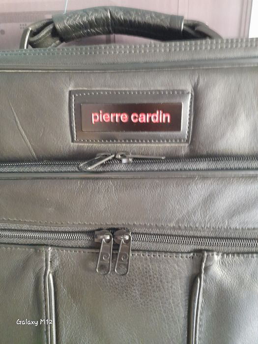 Mala executivo em pele Pierre Cardin