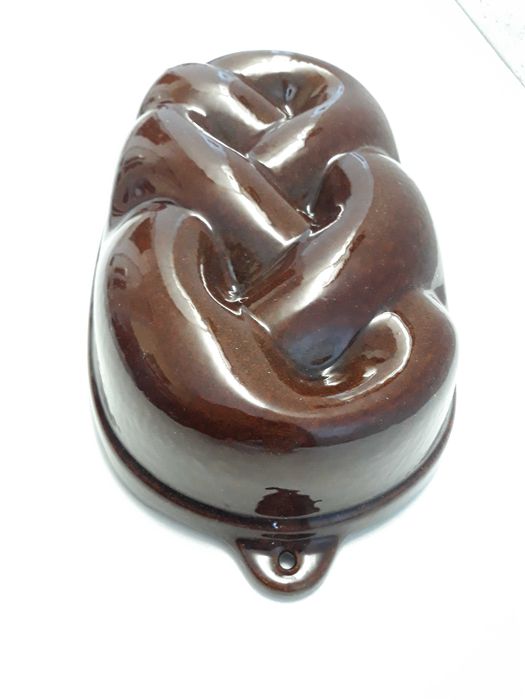 Retro forma ceramiczna do pieczenia ciasta