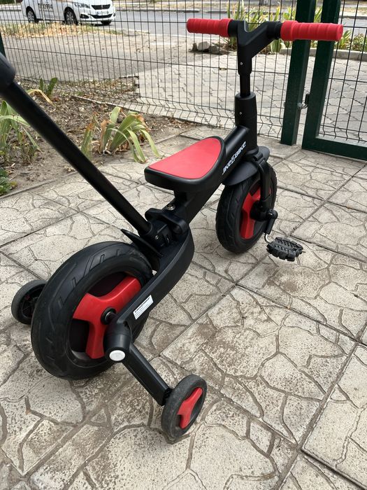 Велосипед детский трехколесный 3в1 красный с черным TB2401 RED