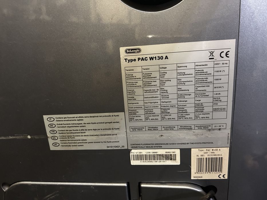 Klimatyzator Delonghi Pac W130 a