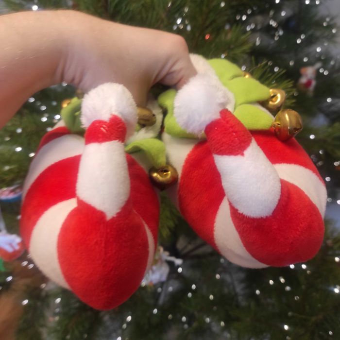 Тапочки эльфа новогодний костюм 24 размер