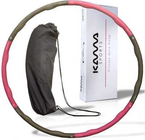 Hula hop z wypustkami KAMASPORTS 94 cm różowy