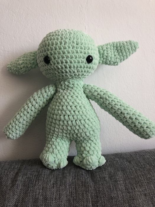 Pluszowy Grogu/Baby Yoda/Dziecko Yoda na szydełku