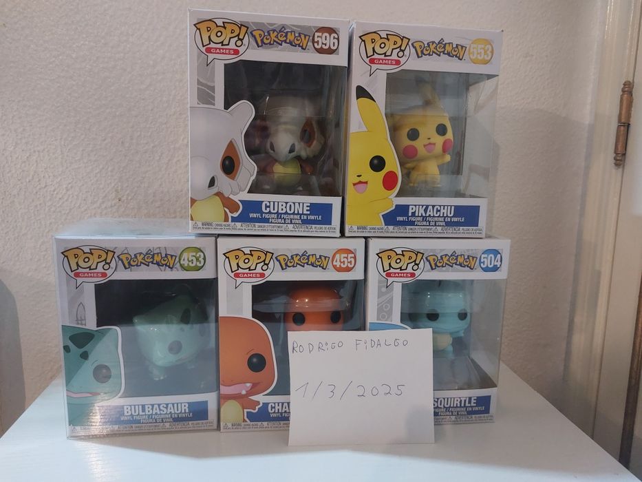 Funko Pop vários (Pokemon, Venom, Sasuke)