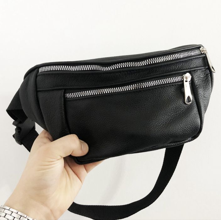 Бананка з натуральної шкіри — якісна та стильна сумка на пояс, ТопЛюкс