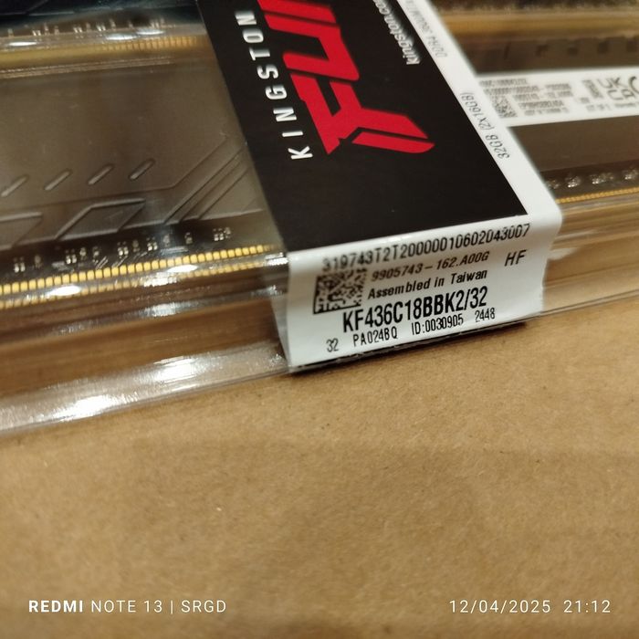 Ryzen 7 5700X + B550M Aorus Elite + Kingston Fury DDR4 32 ГБ