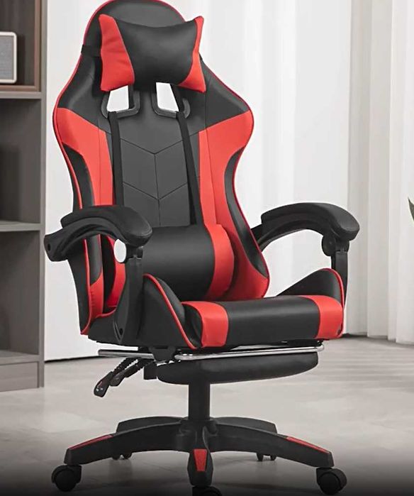 Cadeira Gaming Vermelha e Preta