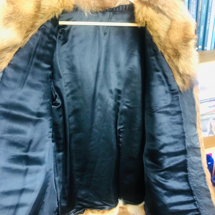 Casaco 100% pele raposa tam L/XL novo