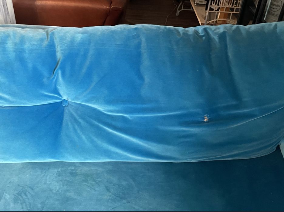 Sofa narożnik  niebieski