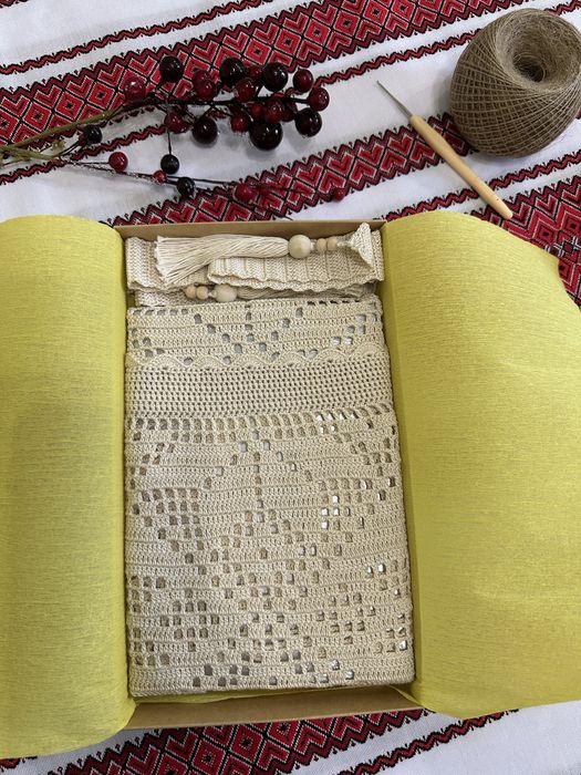 Припинда, фартух гачком, етно стиль