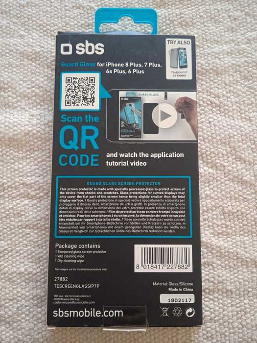 Guard Glass Transparente - SBS - iPhone