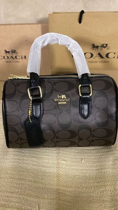 Mala Coach Monograma Castanho