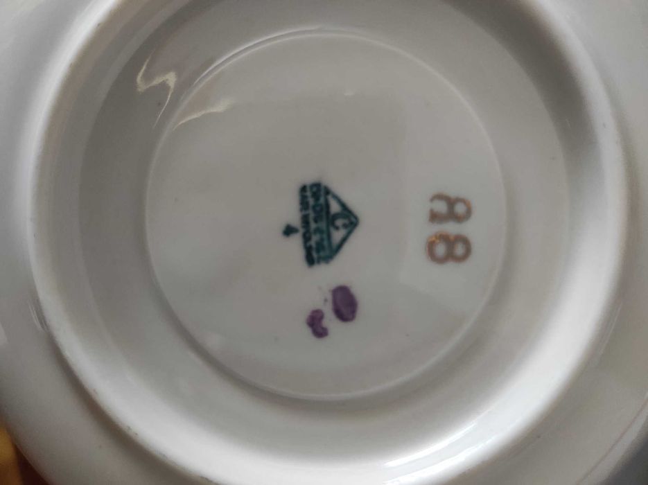 Serwis do kawy, porcelana Chodzież, filiżanki 220ml
