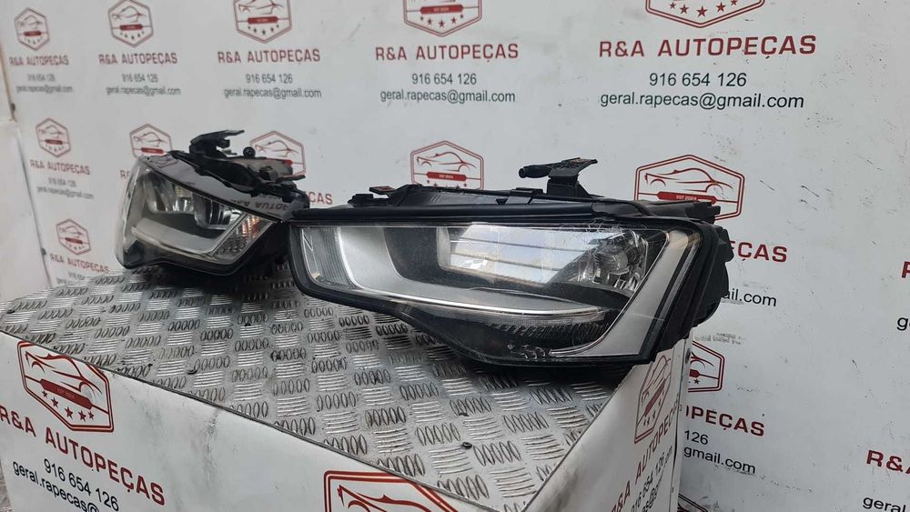 Óticas Ótica Farol Faróis Frente Frontal Direita Esquerda Audi A5 8T Facelift Original