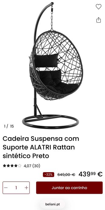 conjunto sofa, mesa e cadeira  suspensa