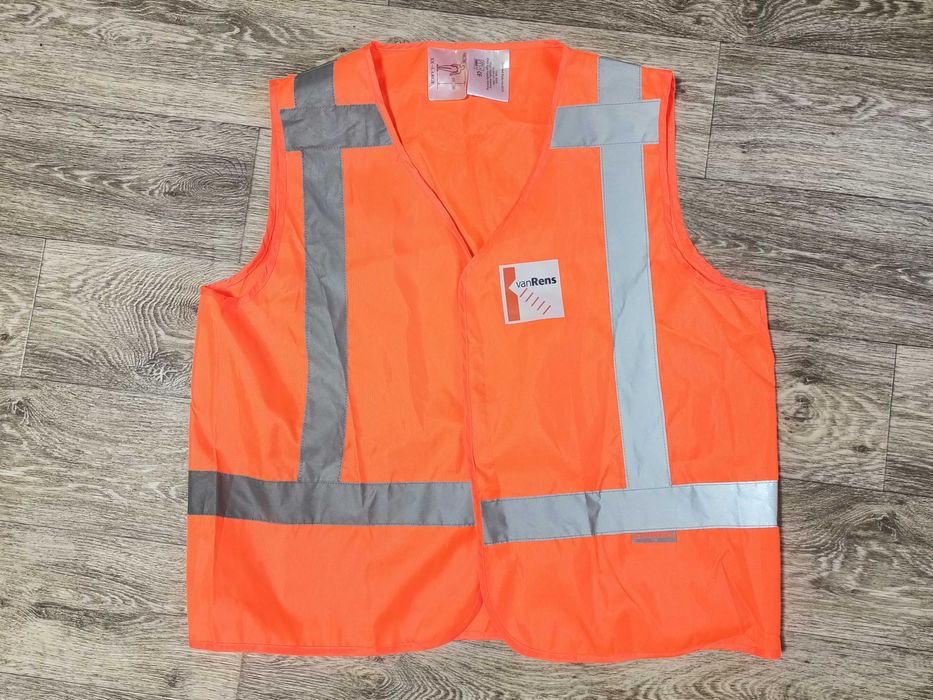Большой жилет сигнальный XXL светоотражающий рабочий роба спецодежда