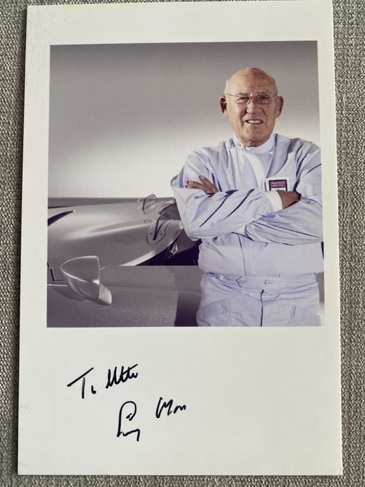 F1 Autograf, podpis Stirling Moos, Formuła 1