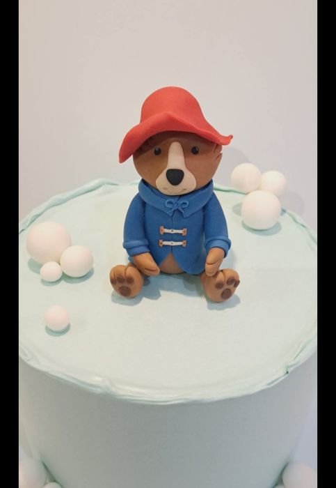 miś paddington dekoracja masa cukrowa tort figurka