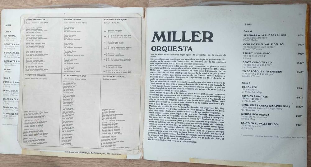 Disco de Vinil "Glenn Miller Y Su Orquesta – Versión Original"