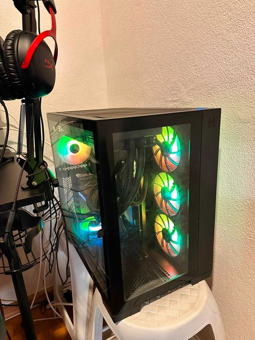 Setup Gamer Completo Ryzen 7 5800X / RTX 3060 Ti / 32GB / Monitor AOC / Cadeira + Mesa RGB