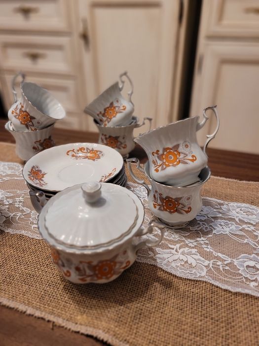 Porcelanowy kpl kawowy Chodzież