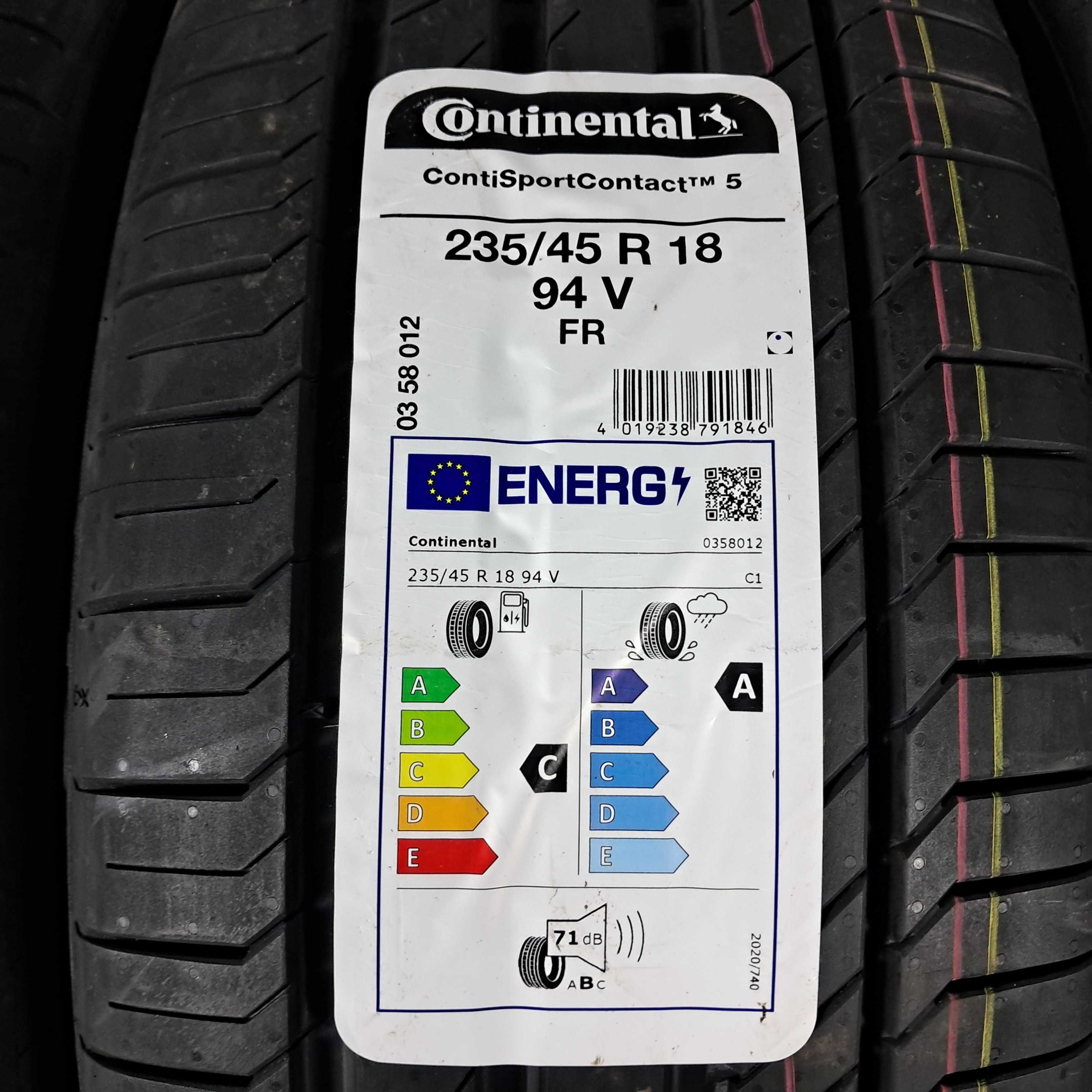 Резина НОВА літо Continental 235/45 R18 ContiSportContact 5 2023 SEAL ...