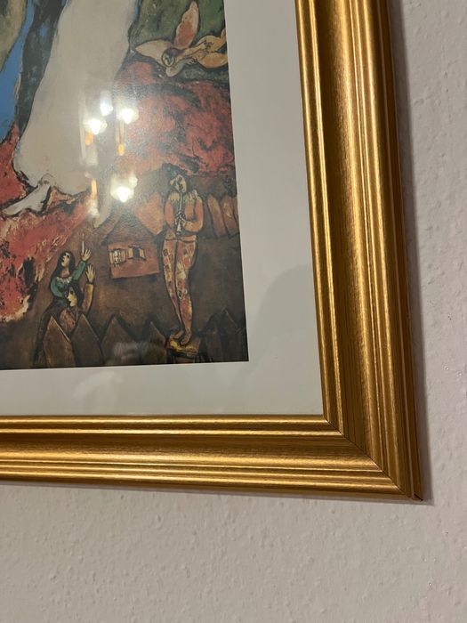 piękna złota rama vintage