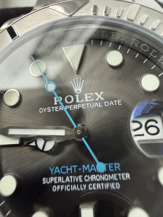Годинник Rolex Yacht Master 41 Сірий Ролекс