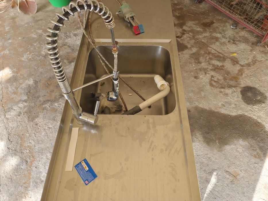 Balcão Inox para peixaria  mais armário em inox