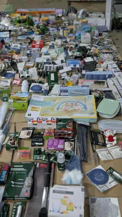 Палет з кухонним приладдям і садовими товарами – хіт продажів! 154 кг