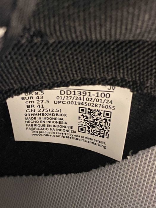 Nike Dunk Low Retro Black-White Panda 43