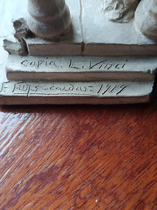 Peça em marmorite da última ceia