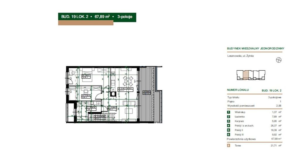 3 pokoje | 69m² | taras 22 m ²| Standard Premium| Bez prowizji i pcc