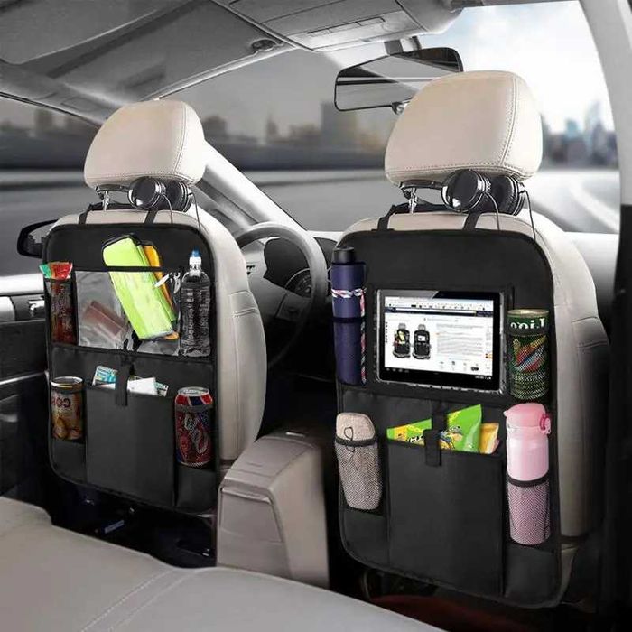 Organizador Capa Assento Carro 7 Bolsos Arrumação Bebida Telemóvel NOV