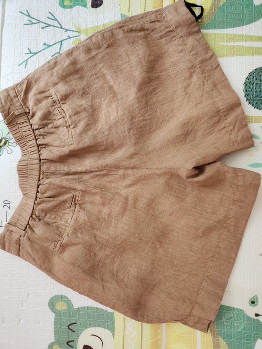 Лляні шорти Massimo Dutti
